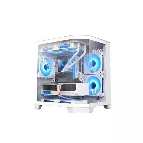 Revenger Air Box 7 ARGB Full Tower Desktop Gaming Case (White)