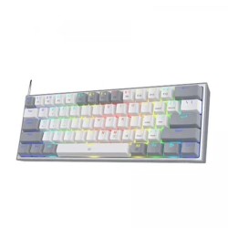 REDRAGON K617 FIZZ RGB RED SWITCH WHITE-GRAY GAMING KEYBOARD