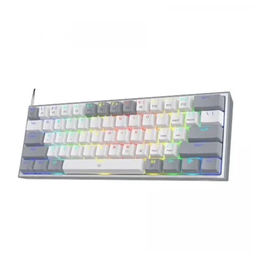 REDRAGON K617 FIZZ RGB RED SWITCH WHITE-GRAY GAMING KEYBOARD