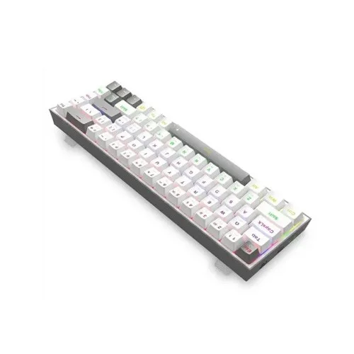 Redragon K705 PRO Tri-Mode rainbow mechanical Gaming keyboard (White Gray)