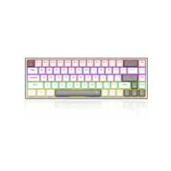 Redragon K705 PRO Tri-Mode rainbow mechanical Gaming keyboard (White Gray)