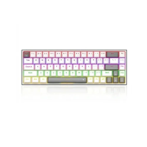 Redragon K705 PRO Tri-Mode rainbow mechanical Gaming keyboard (White Gray)