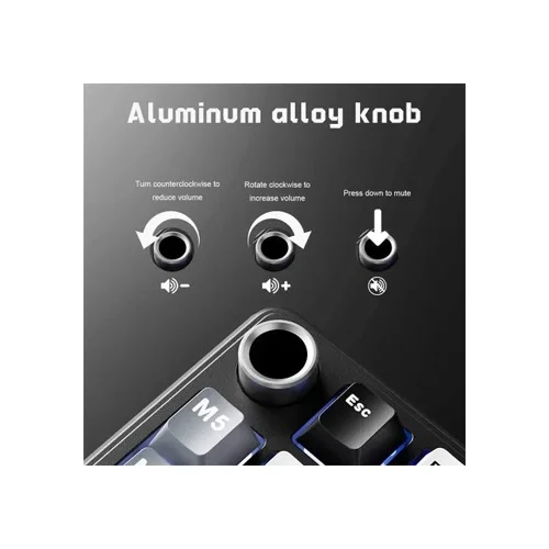 ROYAL KLUDGE RK L75 Tri-Mode Hot-Swappable Wireless Mechanical Gaming Keyboard