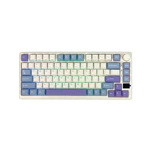 Royal Kludge M75 RGB Tri-Mode Hot-Swappable Silver Switch Mechanical Keyboard