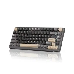 Royal Kludge M75 RGB Tri-Mode Hot-Swappable Silver Switch Mechanical Keyboard