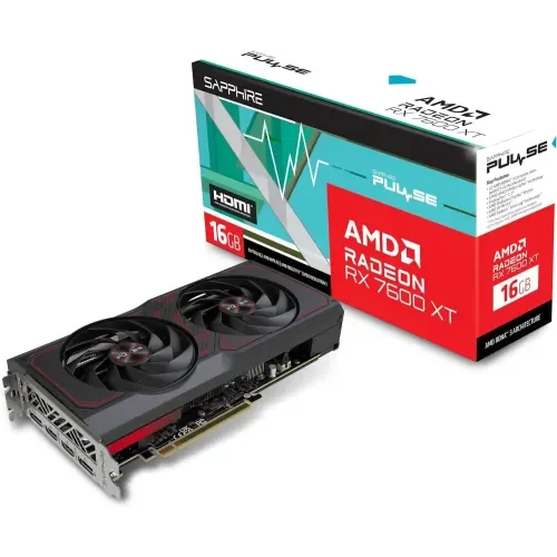 Sapphire PULSE AMD Radeon RX 7600 XT 16GB GDDR6 Graphics Card