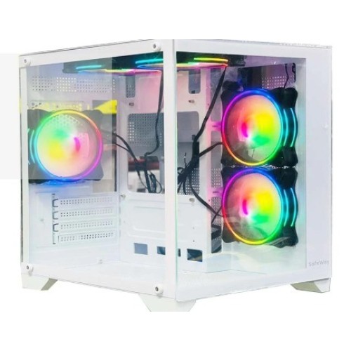Safeway Seaview MATX Mid Tower Desktop Case (White)