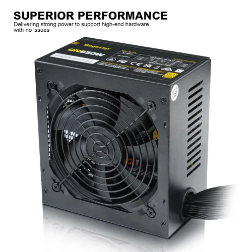 Segotep 650W 80 Plus Gold Non-Modular Gaming PSU GN-650