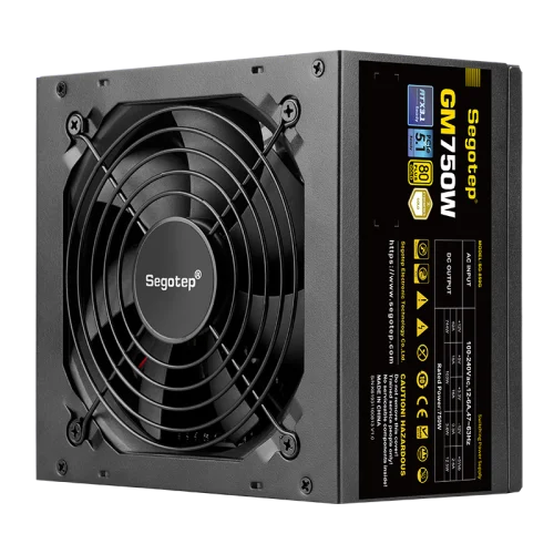 SEGOTEP GM750 750W 80 Plus Gold Full Modular PCIe 5.0 ATX 3.0 Power Supply