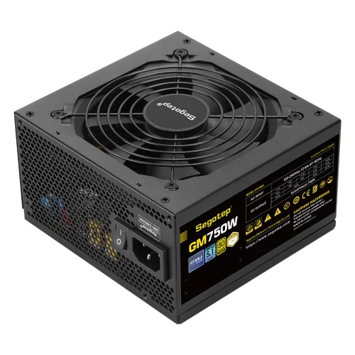 SEGOTEP GM750 750W 80 Plus Gold Full Modular PCIe 5.0 ATX 3.0 Power Supply