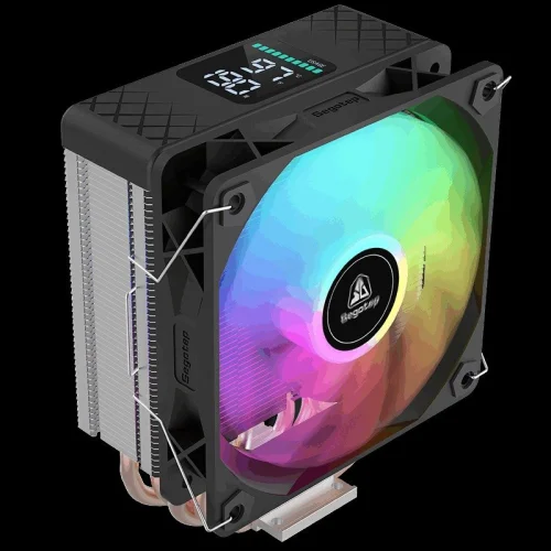 Segotep FI6 ARGB 120mm CPU AIR Cooler Black with Screen Display