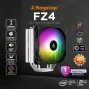 SEGOTEP FZ4 Intel/AMD Single Tower 4Heatpipe ARGB Air CPU Cooler Black
