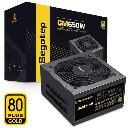 Segotep GM650W 80 Plus Gold Fully Modular Power Supply Black