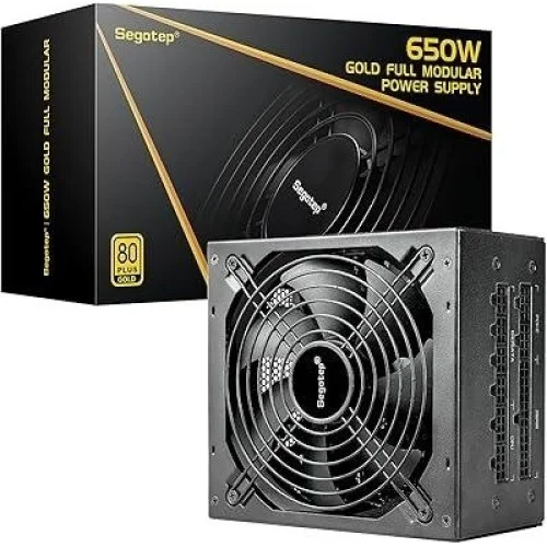 Segotep GM650W 80 Plus Gold Fully Modular Power Supply Black