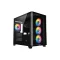 SMART A400B Curved Tempered Glass 4 Pre- Installed ARGB Fans Mid Tower ATX Gaming Case
