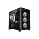 SMART A400B Curved Tempered Glass 4 Pre- Installed ARGB Fans Mid Tower ATX Gaming Case