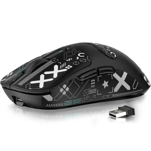 T-WOLF X9 Tri-mode Lightweight Wireless Gaming Mouse With Grip Tape