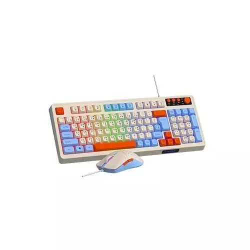 T-WOLF TF100 Wired Keyboard Mouse Gaming Combo