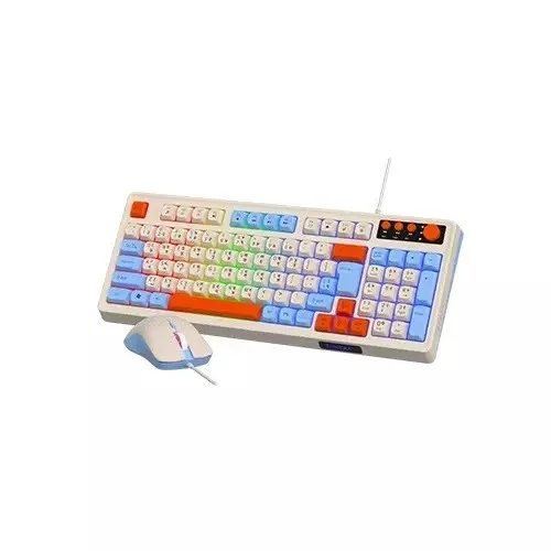T-WOLF TF100 Wired Keyboard Mouse Gaming Combo