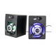 T-WOLF S1 RGB 2:0 Wired Black Gaming Speaker