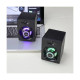 T-WOLF S1 RGB 2:0 Wired Black Gaming Speaker