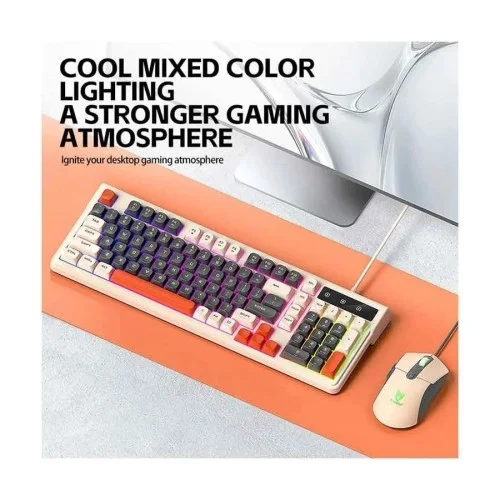 T-Wolf TF330 Wired Mechanical Feeling Gaming Keyboard and Mouse Combo