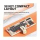T-Wolf TF330 Wired Mechanical Feeling Gaming Keyboard and Mouse Combo