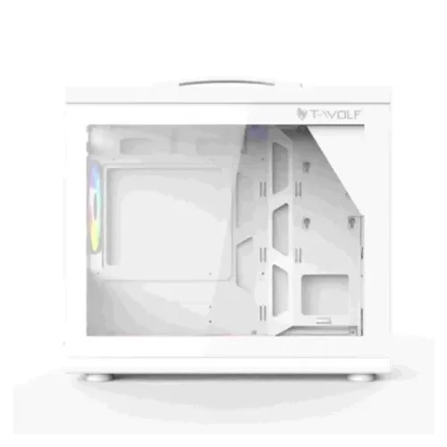 T-Wolf XPLENDER X5 WH ARGB M-ATX Portable Casing White