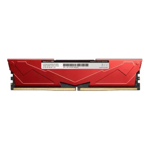 TEAM VULCAN 16GB (2x8GB) DDR5 6000MHz Desktop RAM Red
