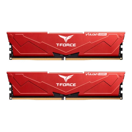 TEAM VULCAN 16GB (2x8GB) DDR5 6000MHz Desktop RAM Red