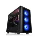 Thermaltake Versa J23 TG MB SYNC RGB Mid Tower Chassis Black