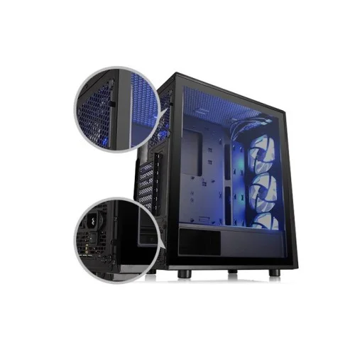 Thermaltake Versa J24 TG RGB Mid Tower Chassis Black