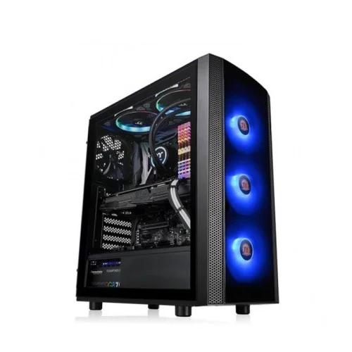 Thermaltake Versa J25 TG MB SYNC RGB Mid Tower Chassis Black