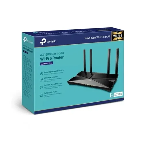 TP-Link Archer AX15 AX1500 Dual Band Gigabit WiFi 6 Router
