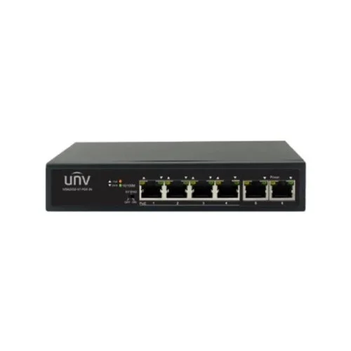 UNIVIEW NSW2010-6T-PoE-IN 4 PORT PoE SWITCH WITH 2 X ETHERNET UPLINK