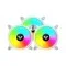 Value top CR10-W1298ARGB 3 In 1 ARGB White Case Fan