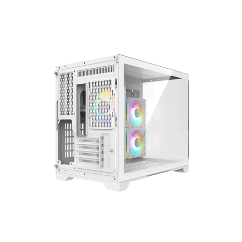 XTREME 500W WITH 3 ARGB FAN TEMPERED GLASS WHITE CASE