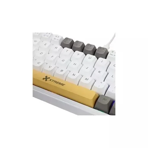 Xtreme KM71G Wired Blue Switch 68 keys White Mechanical Gaming Keyboard