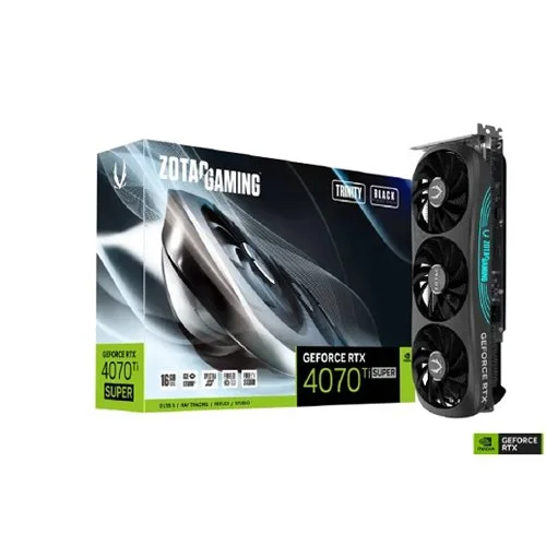 ZOTAC GAMING GeForce RTX 4070 Ti SUPER Trinity Black Edition 16GB GDDR6X Graphics Card