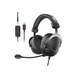 FIFINE AmpliGame H9 3.5mm 7.1 Surround Sound Headset with USB Control Box (Black)