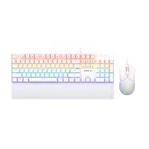 iMICE MK-X10 Mechanical Gaming Keyboard Mouse Combo white