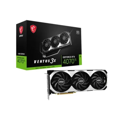 MSI GeForce RTX 4070 Ti VENTUS 3X E1 12G OC GDDR6X Graphics Card