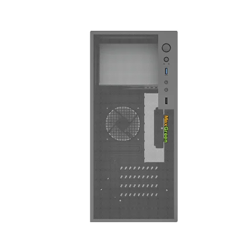 MaxGreen H2 M-ATX Mid-Tower Case With 200W Power Supply