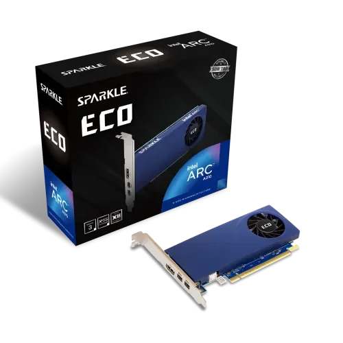 Sparkle Intel Arc A310 ECO 4GB GDDR6 Black And Blue Graphics Card