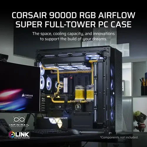 CORSAIR 9000D RGB AIRFLOW Super Full-Tower PC Case