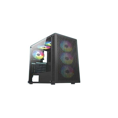 PC Power PP-GS2406 Dark Flow Mesh Elite Mid Tower ATX Gaming Case (Black)