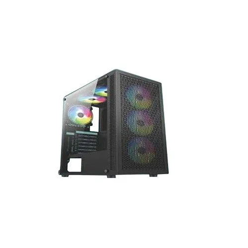 PC Power PP-GS2406 Dark Flow Mesh Elite Mid Tower ATX Gaming Case (Black)