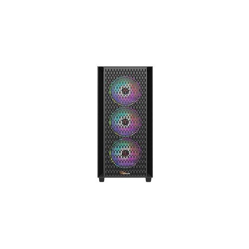 PC Power PP-GS2406 Dark Flow Mesh Elite Mid Tower ATX Gaming Case (Black)