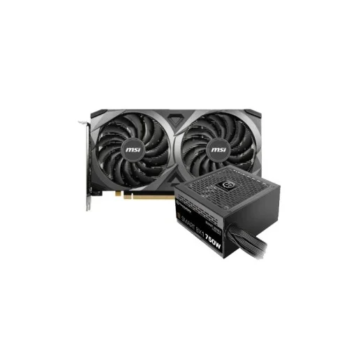 MSI GeForce RTX 3060 12GB Graphics Card & Thermaltake Smart BX1 750W 80+ Bronze Power Supply Combo