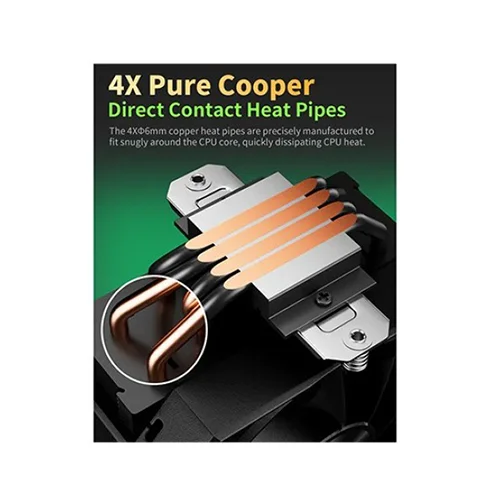 upHere UP1K4 CPU Air Cooler (Black)